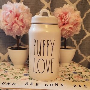Rae Dunn White 'Puppy Love' Canister